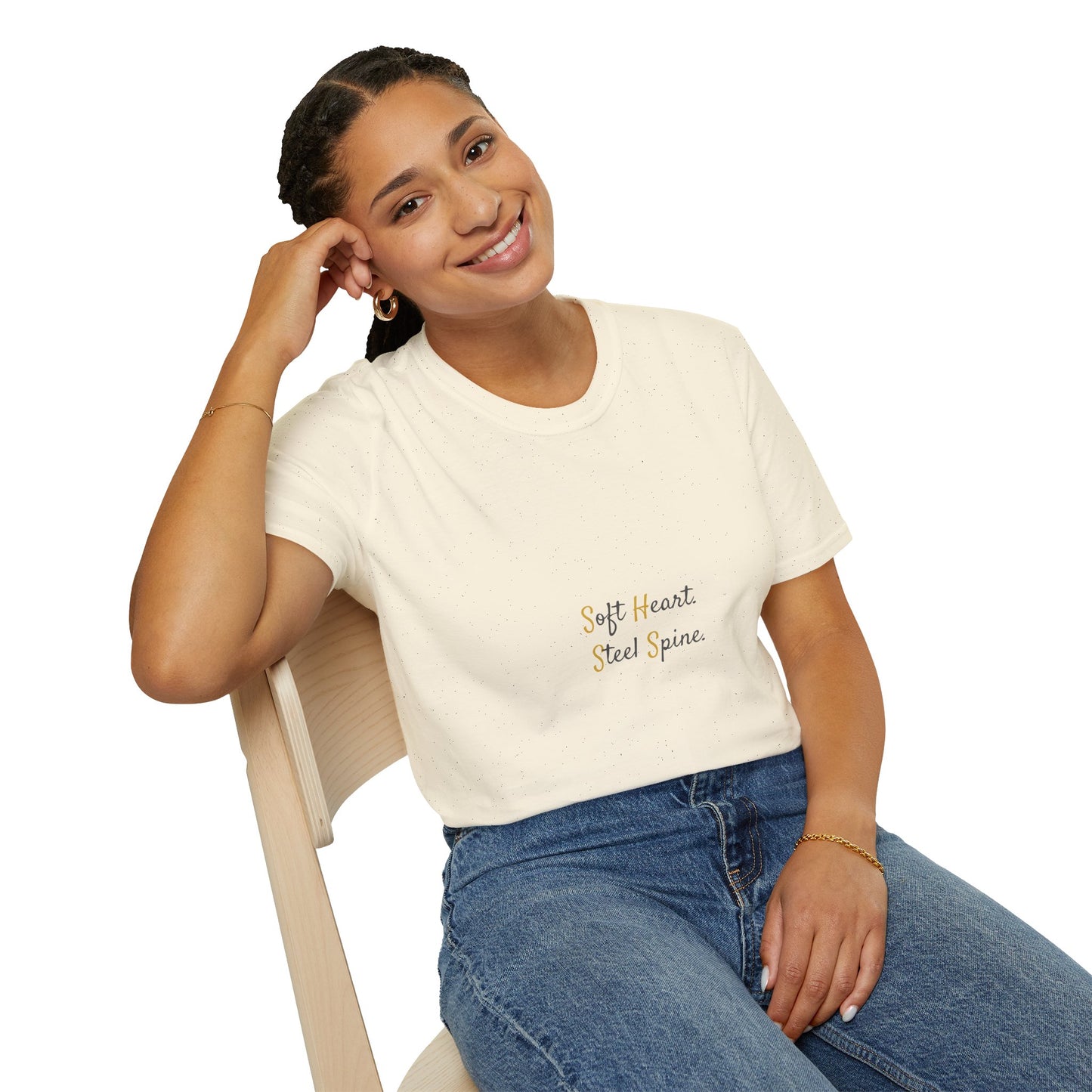 "Soft Heart. Steel Spine." Resilience Tee for Women