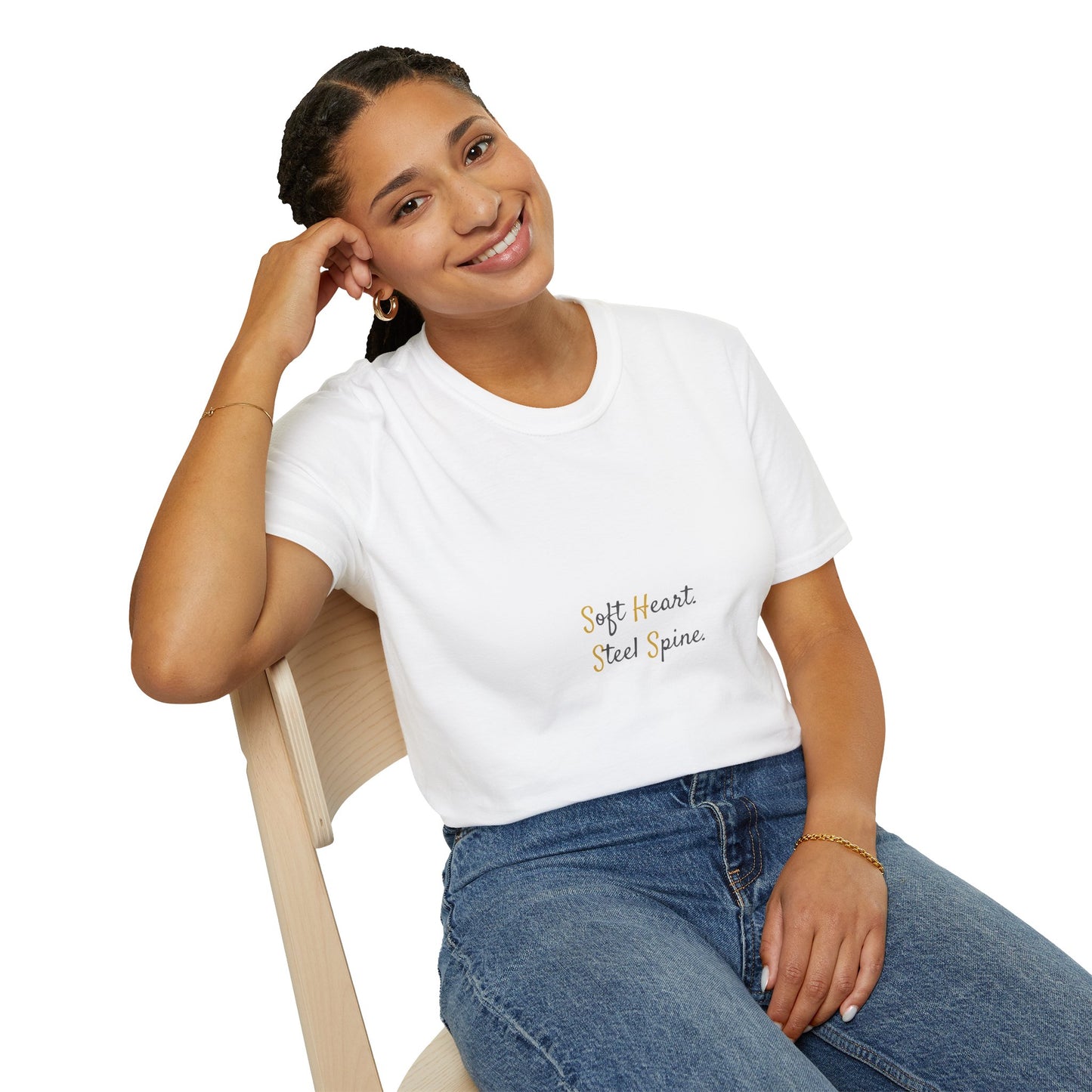 "Soft Heart. Steel Spine." Resilience Tee for Women